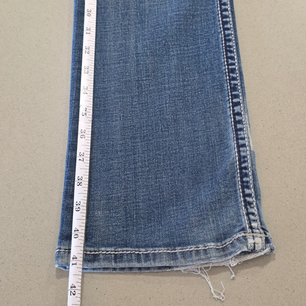 BKE Aden Mens Straight Leg Jeans 29x32 Medium Wash Distressed Denim - Picture 5 of 8